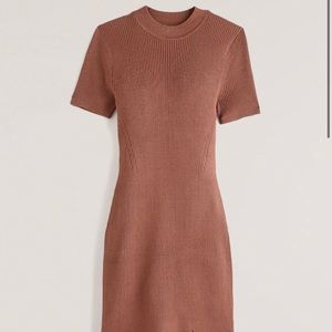 Mockneck Mini Sweater Dress